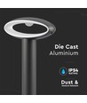 LED Pullert 30 cm 9W IP54 Mørkegrå - 230V, 4000K, inkl. lyskilde