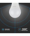 A60 LED Pære 12W E27 - Plastik, Samsung Chip, 6400K, Dæmpbar