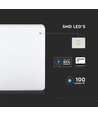 25W LED Loftlys - Samsung Chip, 3000K, Kvadratisk