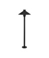 7W LED havespot med spyd / stander - Samsung LED chip, IP65, sort, 2-i-1 havelampe