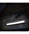 V-Tac 120cm armatur inkl. solcellepanel - 18W, CCT(3-i-1), Sensor, RF fjernbetjening, IP65 udendørs 