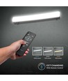 V-Tac 120cm armatur inkl. solcellepanel - 18W, CCT(3-i-1), Sensor, RF fjernbetjening, IP65 udendørs 