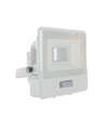 10W Projektør - PIR Sensor, Samsung Chip, 6500K, Hvid Hus