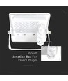 10W Projektør - PIR Sensor, Samsung Chip, 6500K, Hvid Hus