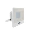 30W projektør - PIR sensor, Samsung chip, 6500K, hvid kabinet