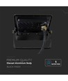 PIR Sensor Projektør 10W - Samsung Chip, 1m Kabel, 6500K, Sort Hus