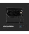 30W LED projektør med PIR sensor - Samsung LED chip, IP65, sort, 1m kabel, udendørs