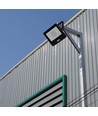 50W LED projektør med sensor - Samsung LED chip, IP65, sort, 6500K, 5 års garanti