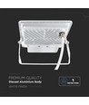 30W Projektør - PIR Sensor, Samsung Chip, 1m Kabel, 4000K, Hvid Hus
