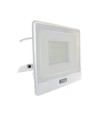 50W projektør - PIR Sensor, Samsung Chip, 1m Kabel, 4000K, Hvid hus
