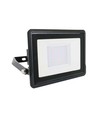 30W LED projektør, Samsung LED chip - IP65, kold hvid, sort, indbygget samleboks, udendørs