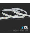 5m 4W/m LED strip, RA90 - 24V, 200lm/W, 90 LED pr. meter, IP20 indendørs
