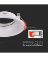 GU10/MR16 Downlight - Ekskl. lyskilde, Hul: Ø8 cm, Mål: Ø8,8 cm