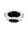 GU10 lampe - rund hvid ramme, sort reflektor