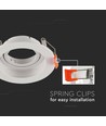 EN: VT-934 GU10 FITTING ROUND WHITE
