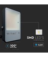 50W LED projektør med Samsung chip - 137lm/W, IP65, sort, 6500K, 5 års garanti