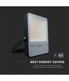 50W LED projektør med Samsung chip - 137lm/W, IP65, sort, 6500K, 5 års garanti