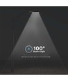 150W LED gadelampe med Samsung chip og sensor - 135lm/W, IP65, 4000K, grå, justerbar vinkel