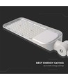 150W LED gadelampe med Samsung chip og sensor - 135lm/W, IP65, 4000K, grå, justerbar vinkel