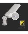 150W LED gadelampe med Samsung chip og sensor - 135lm/W, IP65, 4000K, grå, justerbar vinkel