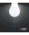 E14 8,5W LED pære - A60, Samsung LED chip, 806lm, erstatter 60W