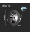 VT-1124 downlight 20W - LED reflektor, COB, Samsung Chip, 4000K, sort