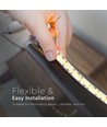 204 LED Stribe Lys 17W/m - 6400K, IP20, 5m/rulle