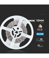 5m 8W/m RGB+3000K LED strip - 12V, IP20, 60 LED pr. meter