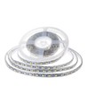 5m 8W/m stænktæt LED strip - 24V, IP65, 120 LED pr. meter, 6500K