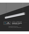 120cm 40W LED lysskinne, sølv, Samsung chip - UGR19, 1-10V dæmpbar, 5 års garanti, kan sammenbygges