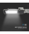 LED gadelampe 100W - Samsung chip, 6500K, gråt hus