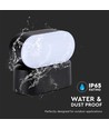 5W LED væglampe - IP65, sort, 110x54x97mm, inkl. lyskilde
