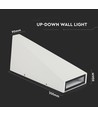 6W LED væglampe - Hvid, 3000K, 450lm, IP20 indendørs