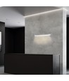 18W LED Væglampe - 4000K, hvid hus, IP44