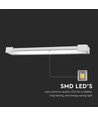 18W rektangulær LED væglampe - 360° roterbar, 4000K, IP44, 60cm, inkl. lyskilde