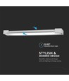 18W rektangulær LED væglampe - 360° roterbar, 4000K, IP44, 60cm, inkl. lyskilde