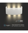 5W Væglampe - LED, 3000K, Sandfarvet hvid
