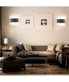 5W LED væglampe, IP65 - Sort, 630lm, varm hvid, op/ned lys, udendørs/indendørs
