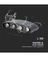 7W LED væglampe, sort - IP65, 3000K, dobbelt lysstråle, udendørs