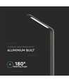 6W Udendørs Pullertlampe - 4000K, IP65, Grå hus