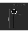 3W Solar Haveløgte - LED, 4000K, Hvid+Sort, 2stk/pak