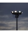50W LED Projektør - 6400K Sort Hus, Grå Glas, 185lm/W