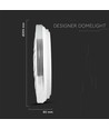 40W LED designer loftslampe - 4000lm, 3-i-1 CCT, dæmpbar med fjernbetjening, Ø39,5cm, Wave cover