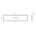 120x30 LED panel - 36W, 140 lm/W, flicker free, Philips driver, hvid kant