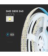 240 LED Stribe Lys 20W/m - 6000K, Høj Lumen, IP20, 5m/rulle