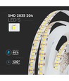 204 LED Stribelys 17W/m - 3000K, IP20, 5m/rulle