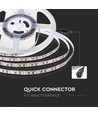 120 LED strip lys 8W/m - 6500K, IP20, 24V, Dobbelt PCB, 10m/rulle