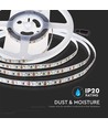 120 LED strip lys 8W/m - 6500K, IP20, 24V, Dobbelt PCB, 10m/rulle