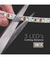 120 LED strip lys 8W/m - 6500K, IP20, 24V, Dobbelt PCB, 10m/rulle