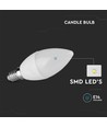 LED kertepære 4,5W E14 - 6500K, 6 stk/pak